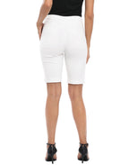 Womens Pull On 10" Inseam Bermuda Shorts with Pockets