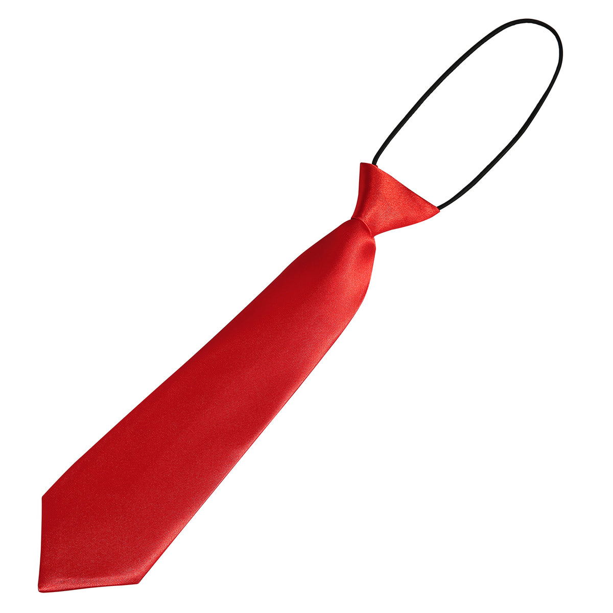 Boy's Pretied Necktie Elastic Neck Strap – close-up detail