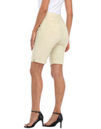 Womens Pull On 10" Inseam Bermuda Shorts with Pockets