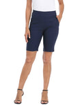 Womens Pull On 10" Inseam Bermuda Shorts with Pockets