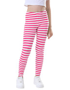 Girl's Pink and White Stripes Ultra Soft Leggings