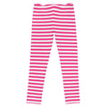Girl's Pink and White Stripes Ultra Soft Leggings