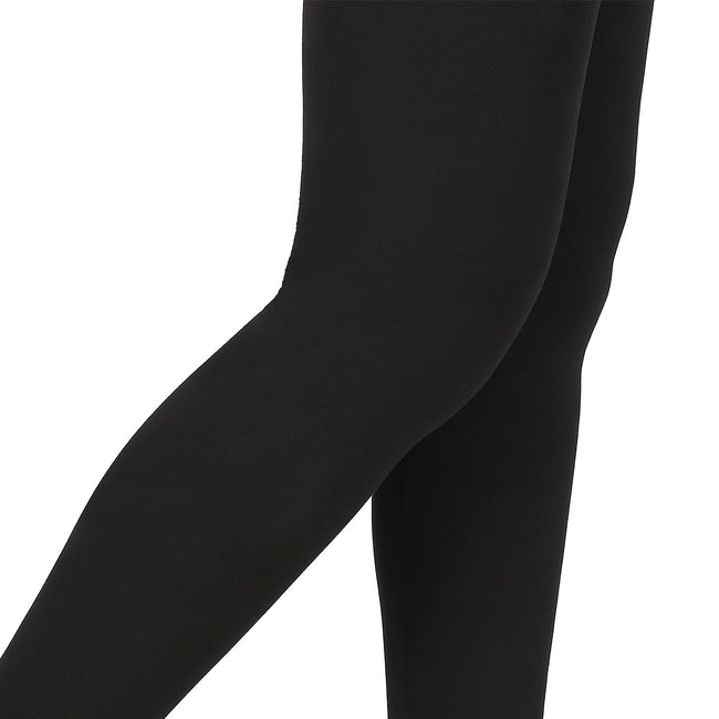 Girl's Black Ultra Soft Leggings Kids – close-up detail