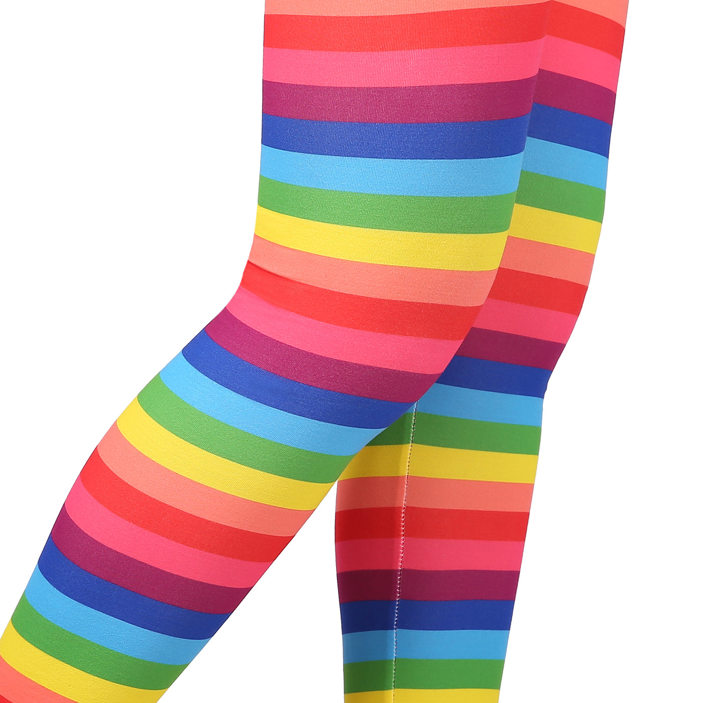 Girl's Rainbow Stripes Ultra Soft Leggings