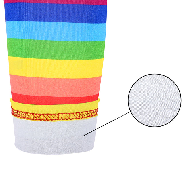 Girl's Rainbow Stripe Leggings Ultra Soft – alternate view