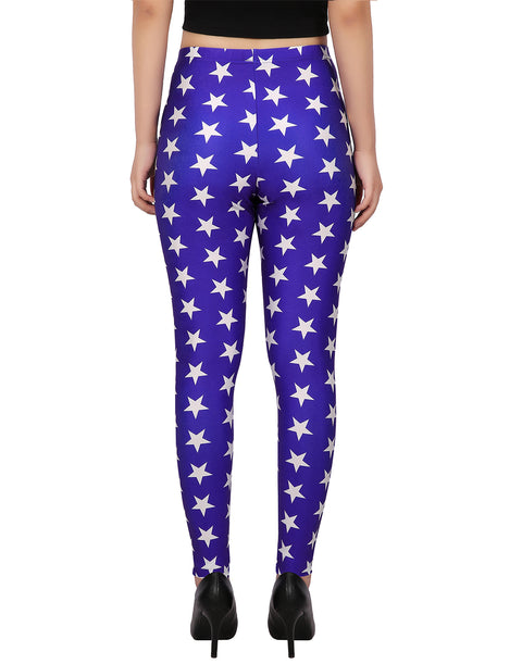 Superhero Stars Graphic Leggings
