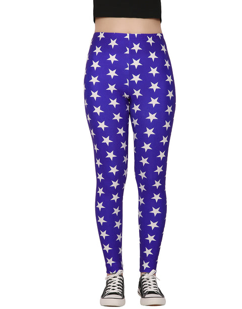 Superhero Stars Graphic Leggings