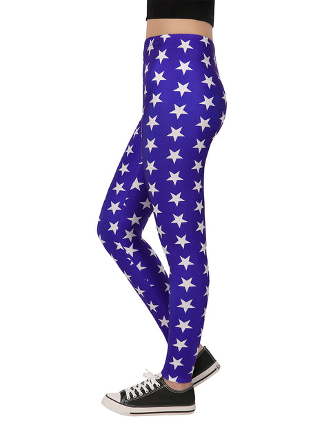 Superhero Stars Graphic Leggings