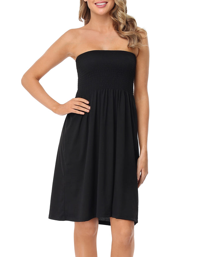 Strapless Mini Dress Smocked Summer – product view 6