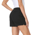 Khaki Chino Shorts for Women with 5" Inseam