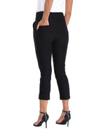 Pull On Capri Pants for Women with Pockets