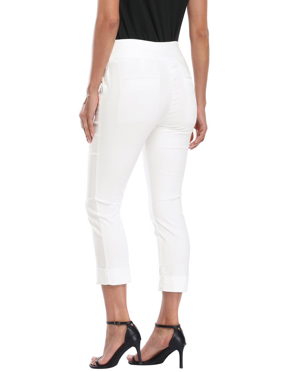 Pull On Capri Pants for Women with Pockets