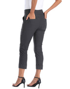 Pull On Capri Pants for Women with Pockets