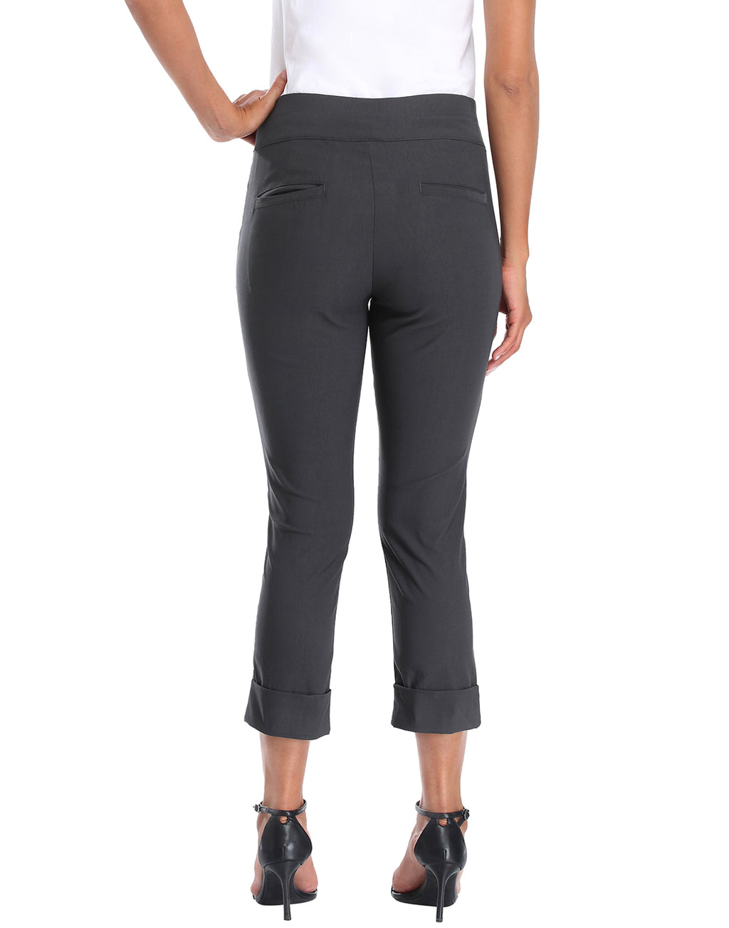 Pull On Capri Pants for Women with Pockets