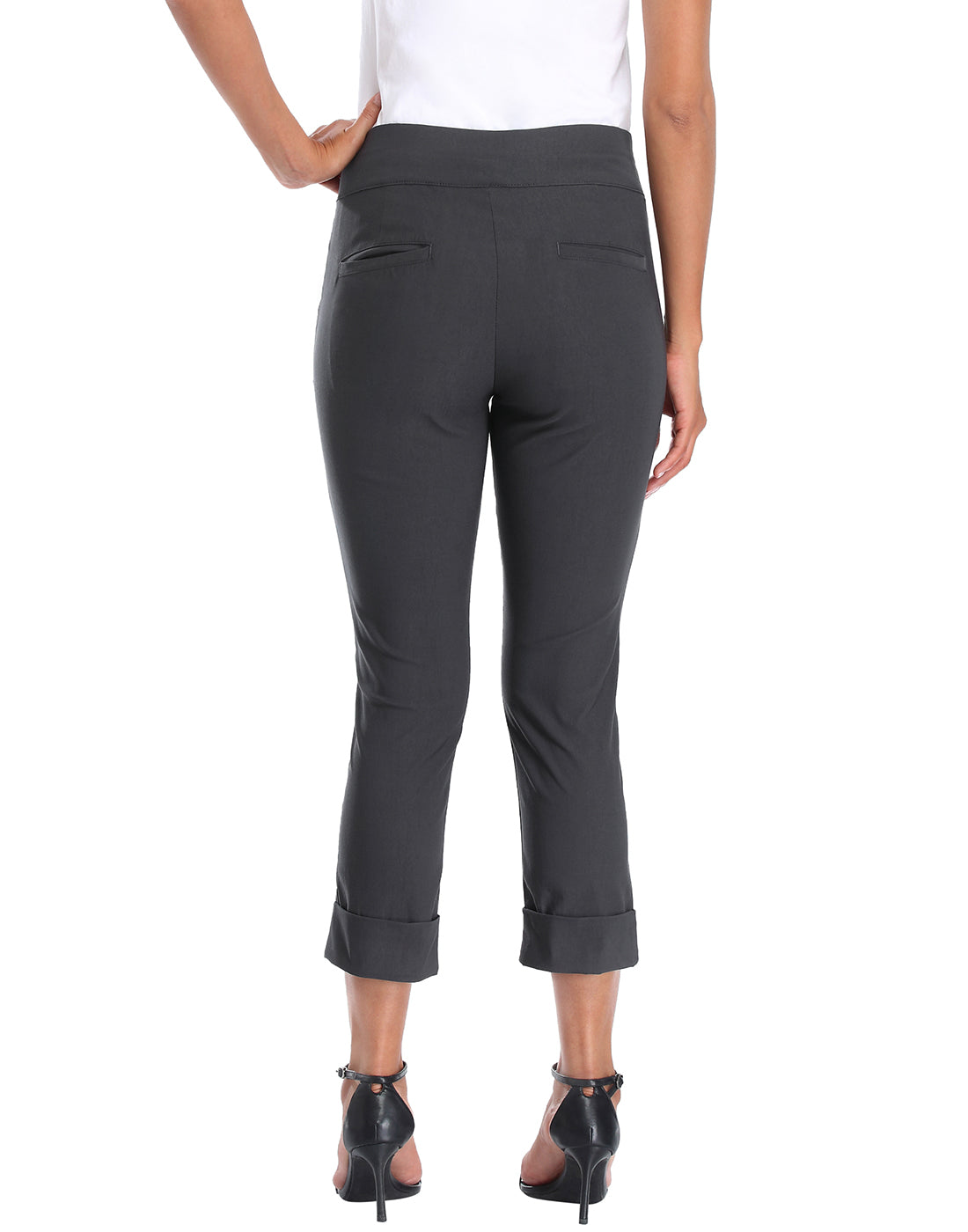 Pull On Capri Pants for Women with Pockets