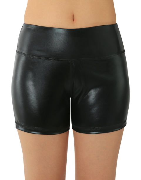 High Waisted Metallic Festival Shorts