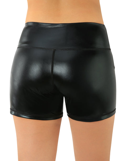 High Waisted Metallic Festival Shorts