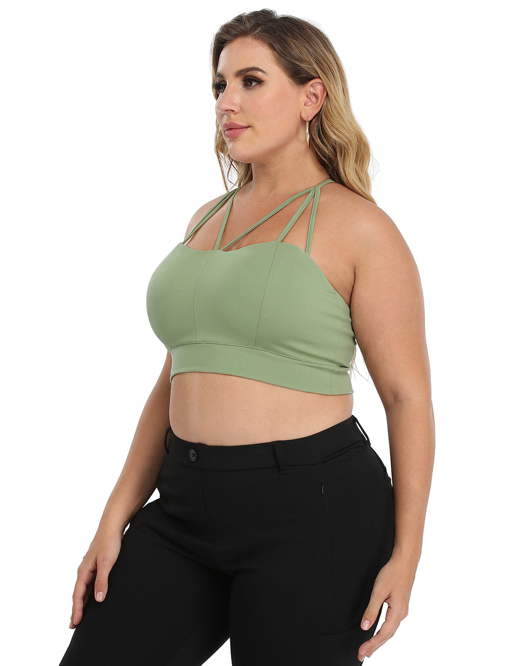 Plus Size Bralette Cami Crop Top