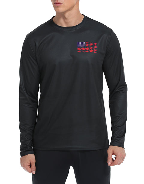 Black Largemouth Bass  Long Sleeve Performance Fishing UPF50 Shirt