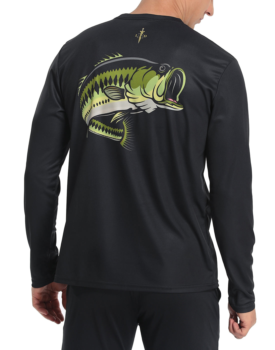 Black Largemouth Bass  Long Sleeve Performance Fishing UPF50 Shirt Main image