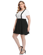 Plus Size Suspender Skirt