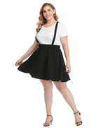 Plus Size Suspender Skirt