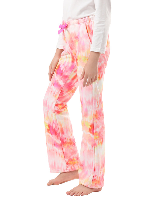 Girl's Fleece Pajama Pants with Pockets Fuzzy – close-up detail