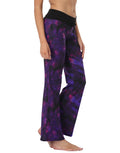 Purple Tie Dye Wide Leg Pajama Pants