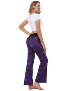 Purple Tie Dye Wide Leg Pajama Pants
