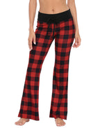 Buffalo Plaid Wide Leg Pajama Pants