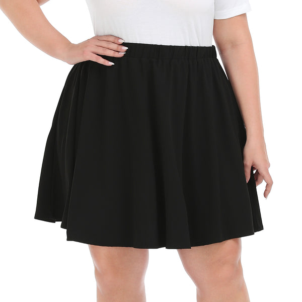 Plus Size Mini Skater Circle Skirt – ShopHDE