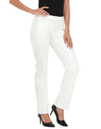 Straight Leg Pull On Yoga Dress Pants with 8 Pockets - 32" Inseam