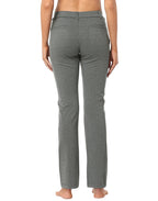 Straight Leg Pull On Yoga Dress Pants with 8 Pockets - 32" Inseam