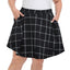 Windowpane Plaid Plus Size Mini Skater Circle Skirt