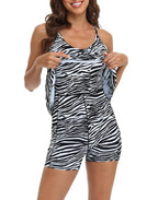 Zebra Exercise Workout Dress With Built-In Shorts