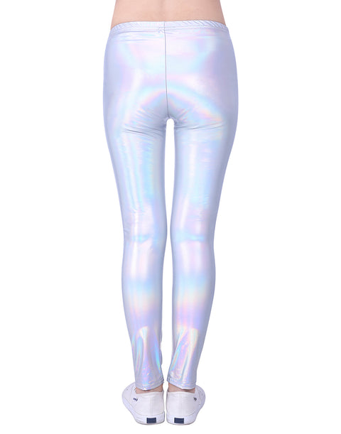 Girl's Metallic Leggings