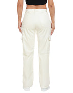 Faux Leather Cargo Pants with Pockets