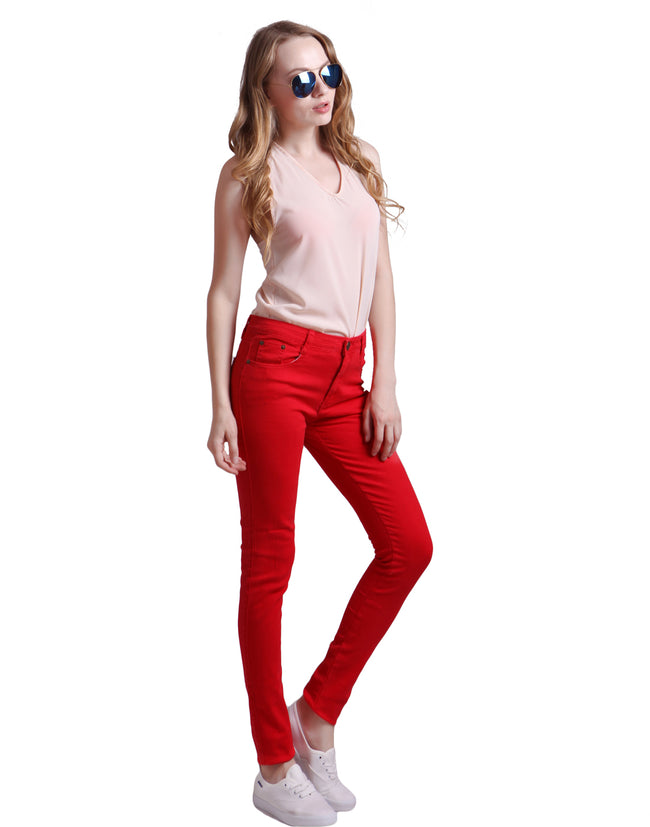 Mid Rise Stretch Skinny Jeans Curvy Fit – product view 6