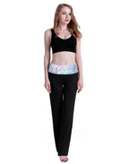 Tie Dye Waistband Folded Waist Lounge Pants