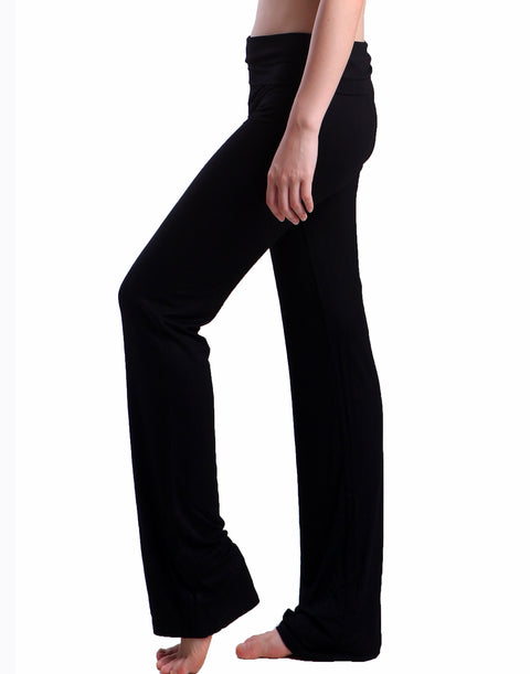 Color Block Fold Over Waist Yoga Pants
