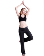 Color Block Fold Over Waist Yoga Pants