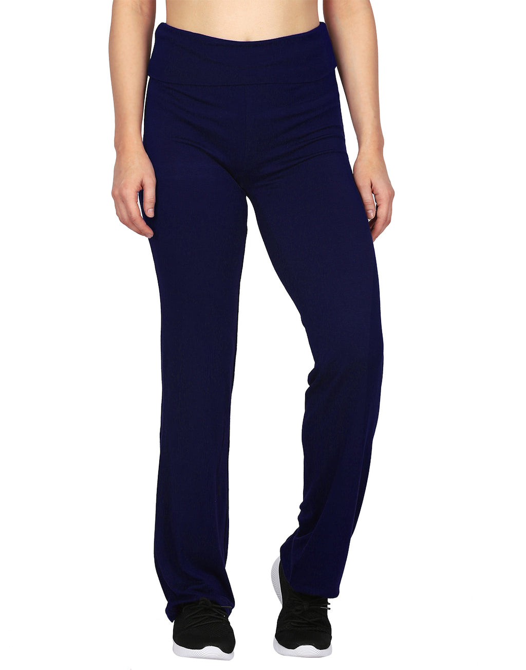 Color Block Fold Over Waist Yoga Pants