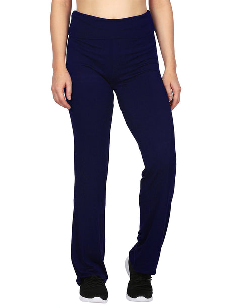 Color Block Fold Over Waist Yoga Pants