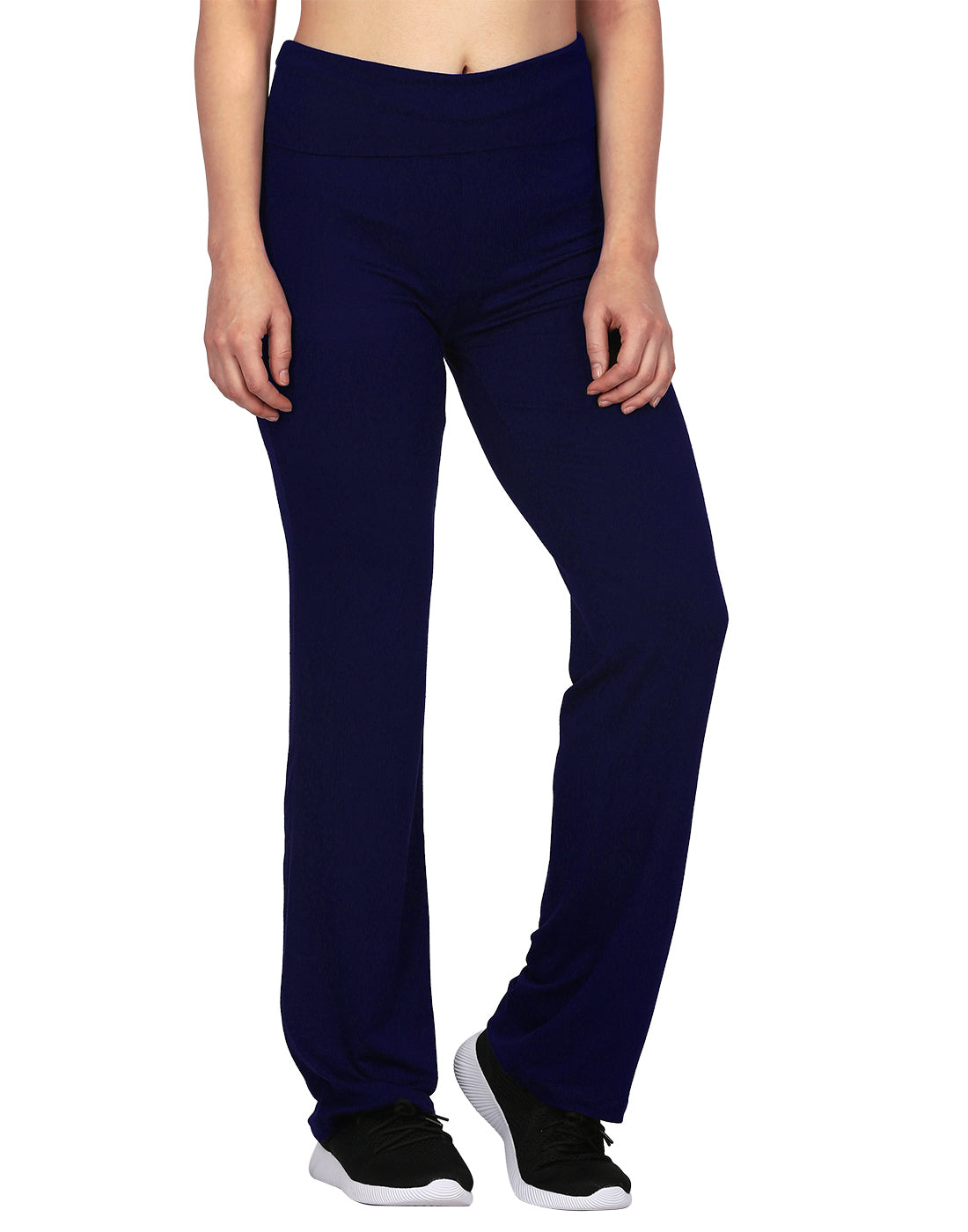 Color Block Fold Over Waist Yoga Pants