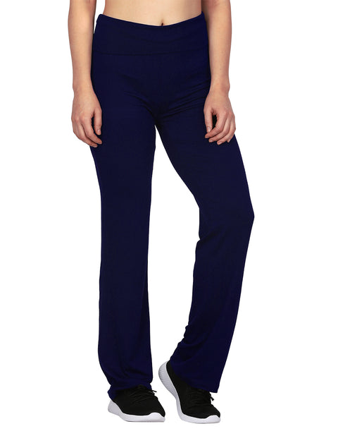 Color Block Fold Over Waist Yoga Pants