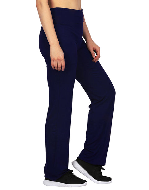 Color Block Fold Over Waist Yoga Pants