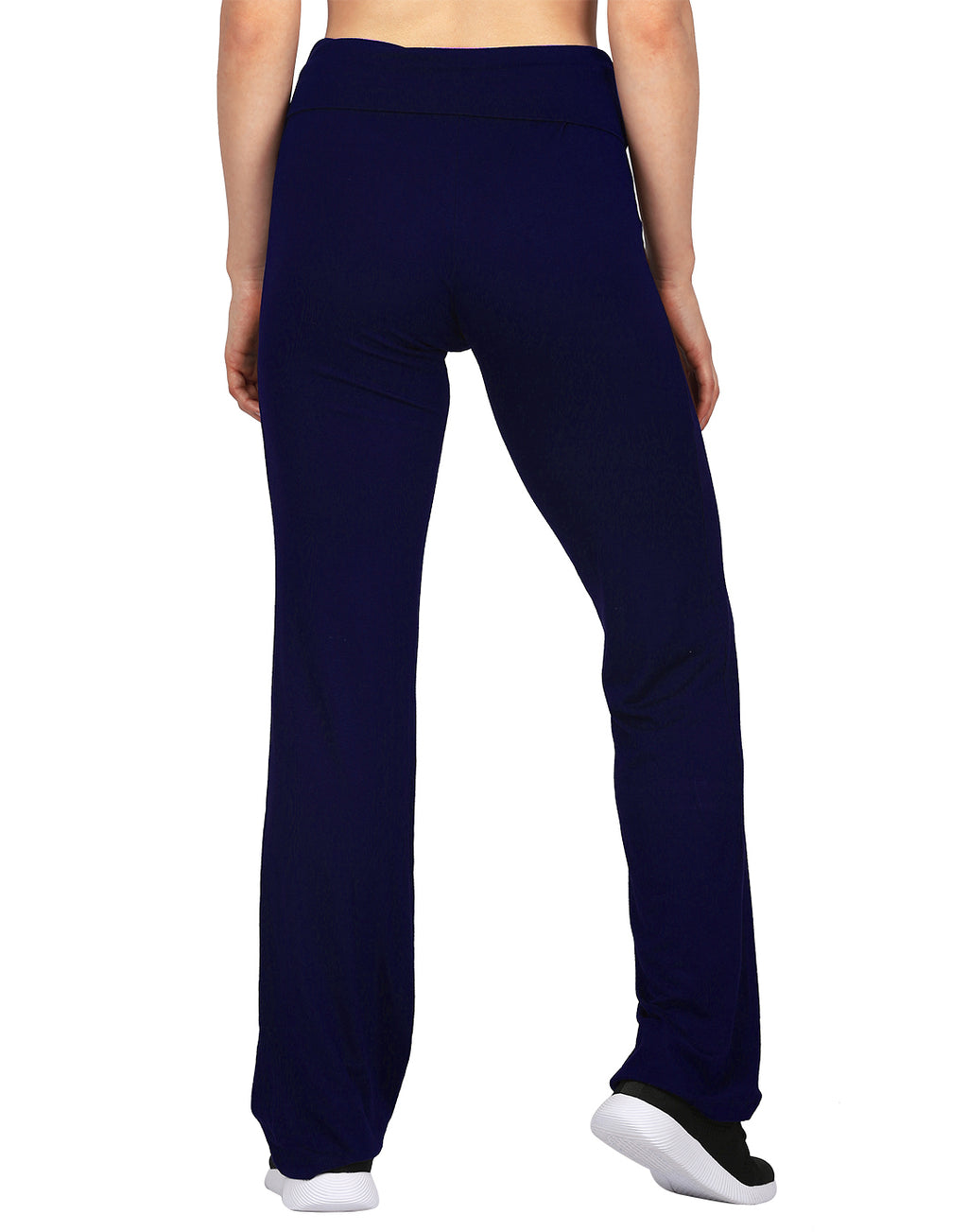 Color Block Fold Over Waist Yoga Pants