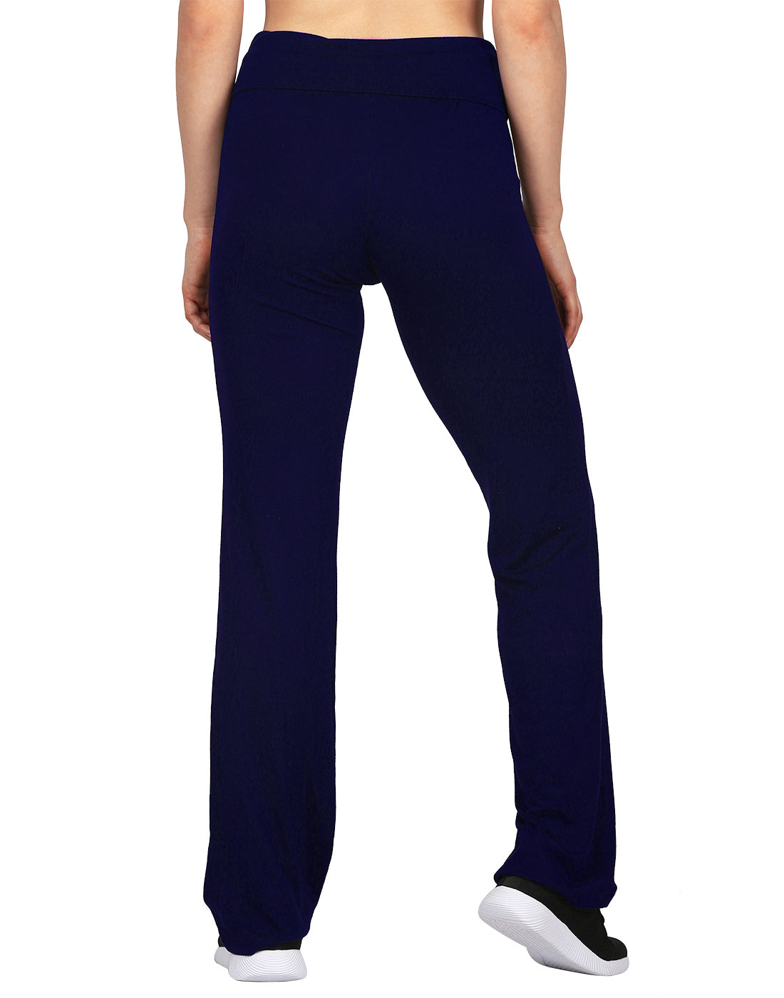 Color Block Fold Over Waist Yoga Pants