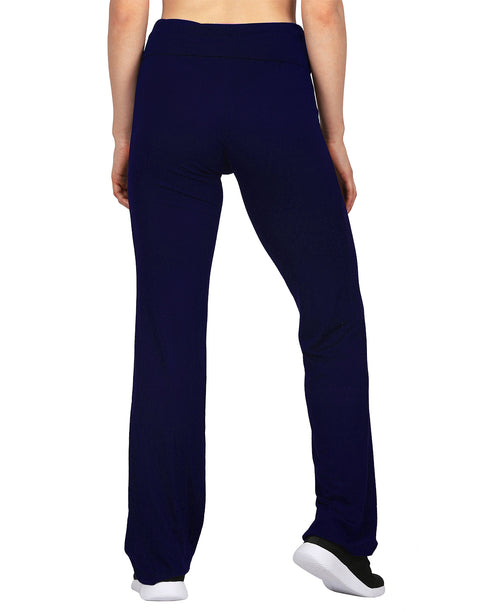 Color Block Fold Over Waist Yoga Pants