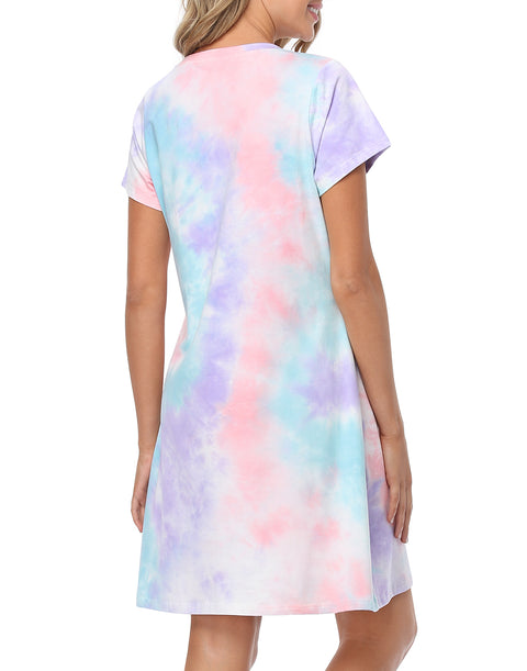 I Need Coffee Short Sleeve Sleep Dress